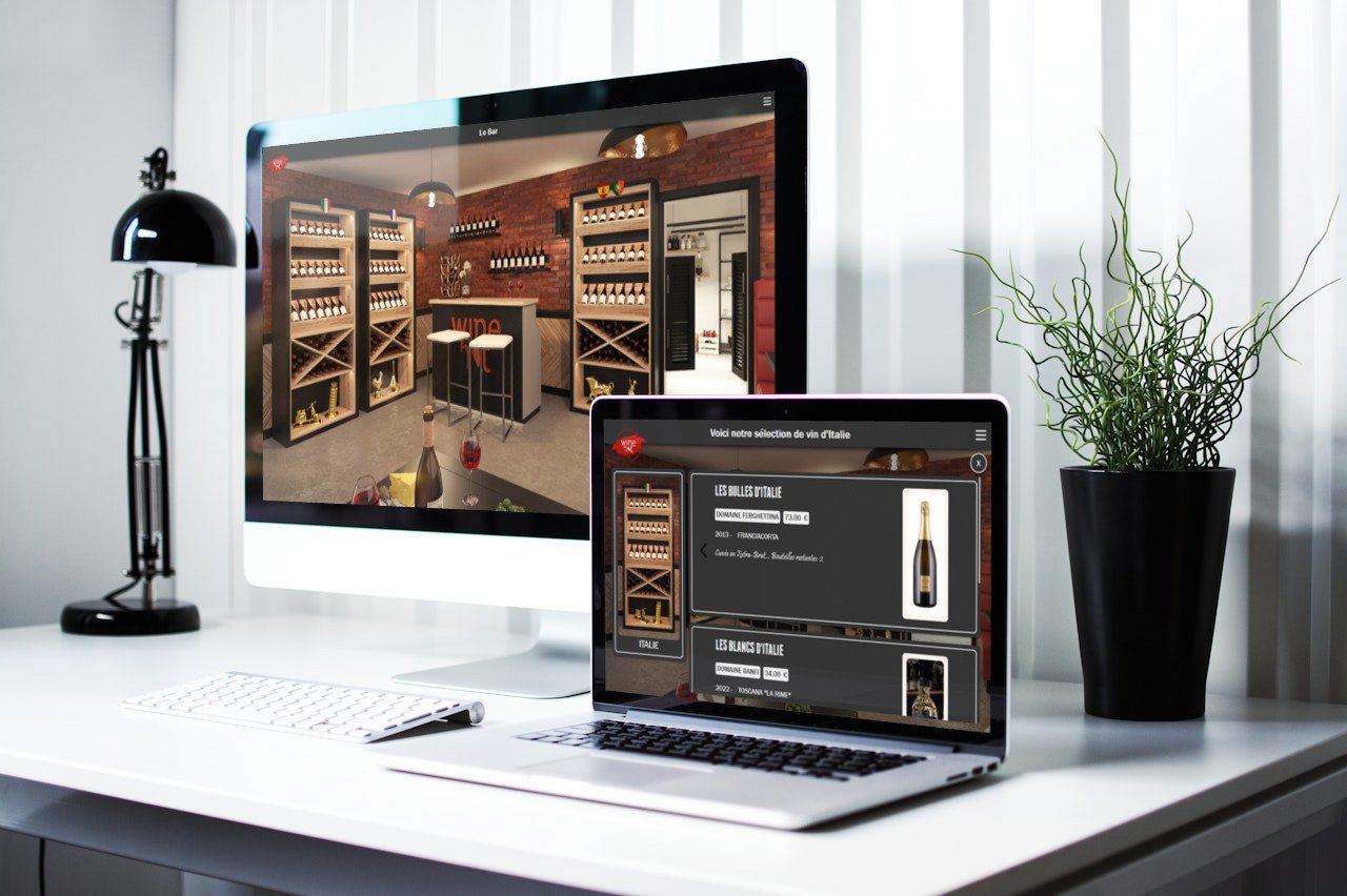 Aperçu du site vitrine WineNot